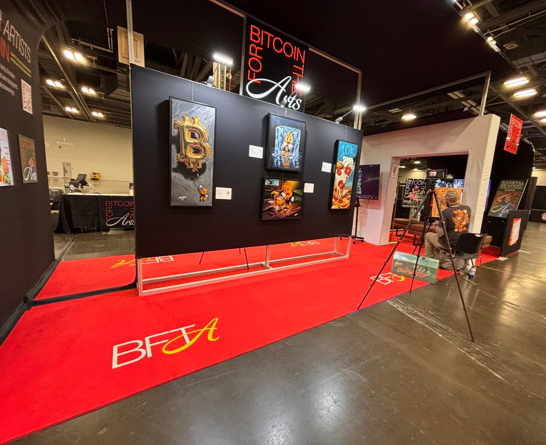 Bitcoin Arts Park booth at the Midwest Bitcoin Summit